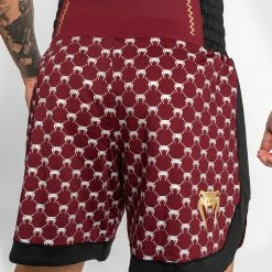 Venum Monogram Boxing Short - Black/Burgundy -Cheap Boxing Store f 252F7 252F9 252Fe 252Ff79e513954e6e824f15ed92c14d0af125f2482b4 BOXING SHORT MONOGRAM BURGUNDY 11